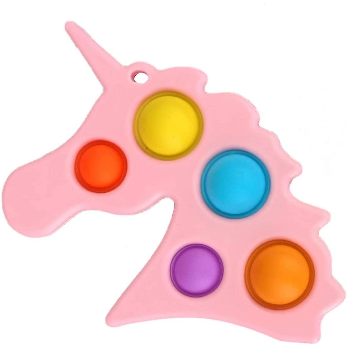 Jucarie Antistres Flippy - Fidget Toy, Simple Dimple, Unicorn, Roz [3]