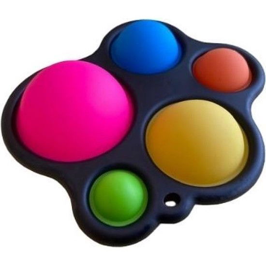 Jucarie Antistres Flippy - Fidget Toy, Simple Dimple, Negru [4]