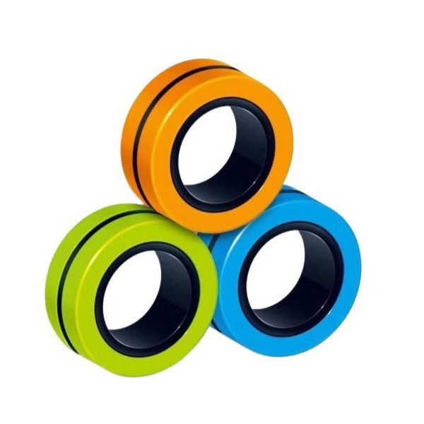 Best deals - Jucarie antistres Flippy, inele magnetice, 3 piese, Multicolor
