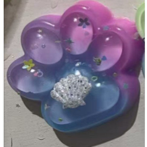 Jucarie Antistres Squishy, Flippy, Labuta de Pisica Squeeze Toys, cu Revenire Lenta, 7.5 cm, Model 270531, Multicolor [4]