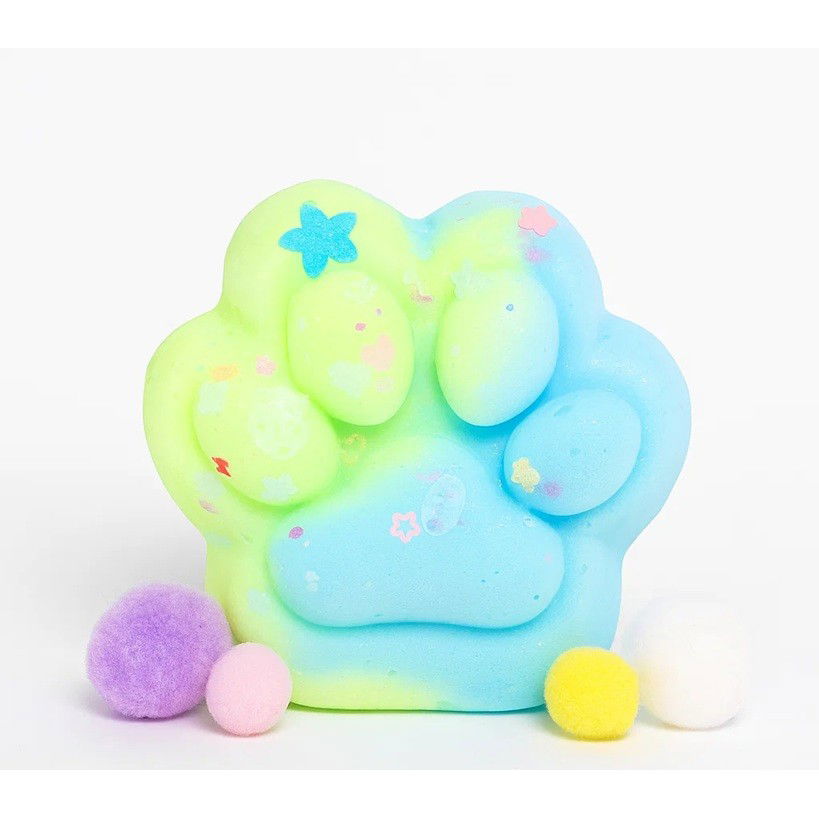 Jucarie Antistres Squishy, Flippy, cu Revenire Lenta, Labuta de Pisica Pufoasa, 7.5 cm, Ambalaj Transparent, Model 27059, Multicolor [7]