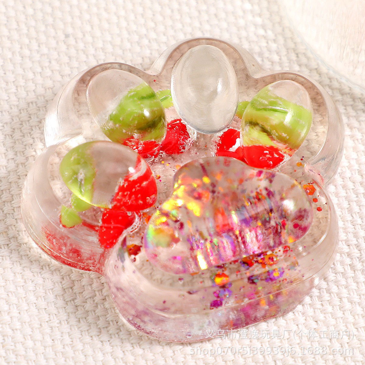 Jucarie Antistres Squishy, Flippy, cu Revenire Lenta, Labuta de Pisica Pufoasa, 7.5 cm, Ambalaj Transparent, Model 270523 Multicolor [3]