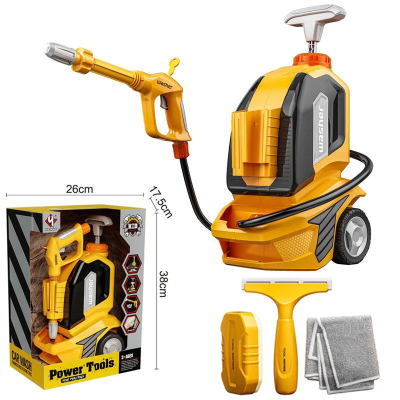 Jucarie Aparat de Spalat cu Presiune, Flippy, Spalator Auto, Interactiv, Material Plastic, Accesorii Incluse, 38x26x17.5 cm, Portocaliu [6]