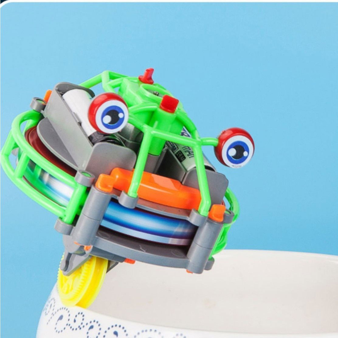 Jucarie circuit pentru copii, Flippy, Broscuta pe monociclu, Verde [4]