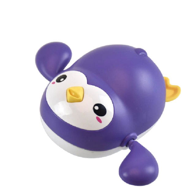 Jucarii Senzoriale, Fidget Toys - Jucarie de baie interactiva pentru copii, Flippy, pinguinul mov