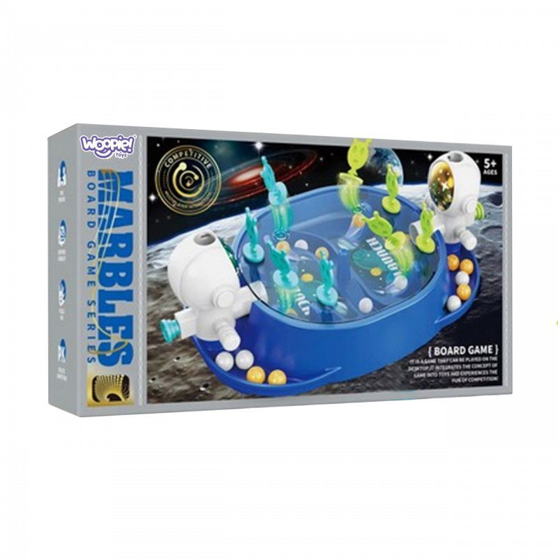 Jocuri de societate - Jucarie Interactiva, Flippy, Model Astronauti, Joc de Masa, +5 Ani, Portabil, 2 Jucatori, 19 x 7 x 11.3 cm, Albastru