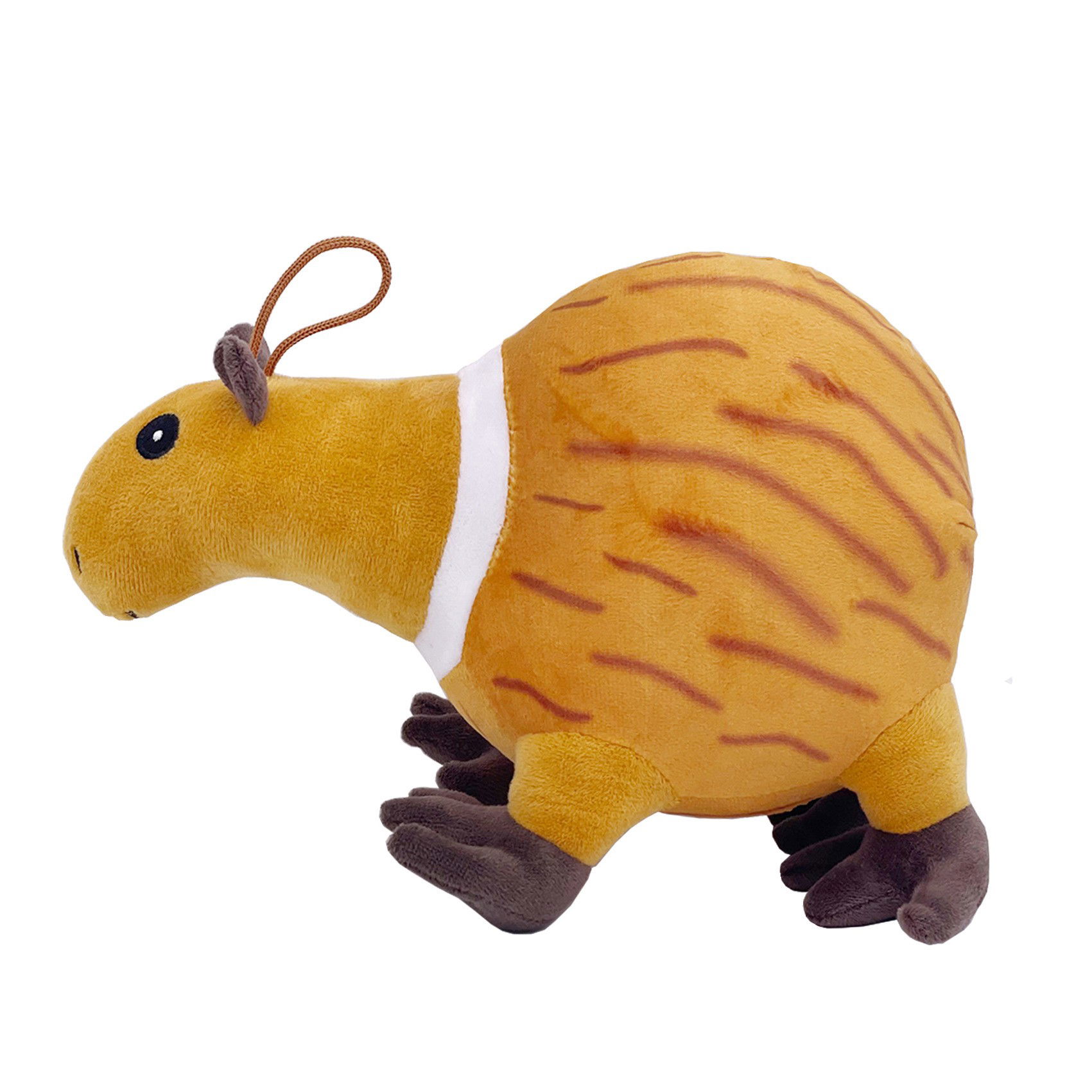 Jucarii de Plus Brainrot - Jucarie Moale de Plus Italian Brainrot, Flippy, cu Agatatoare, Model Guinea Pig Burbaloni Luliloli, Jucarie Moale pentru Copii, 25 x 17 cm, Maro deschis