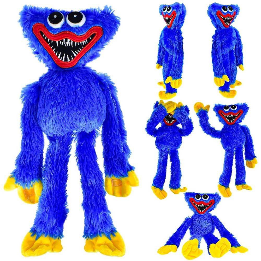 25 - 50 LEI - Jucarie de plus Huggy Wuggy, Flippy, 40 cm, albastru