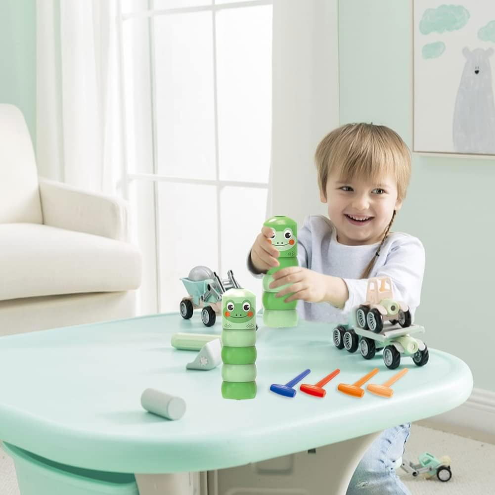 Jucarie Pentru Copii, Flippy, Broaca Indestructibila, 6 Piese Demontabile, +3 Ani, Verde [7]