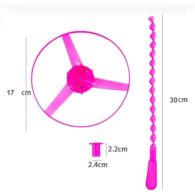 Jucarie Disc Zburator, Distractiv pentru Copii, Flippy, Aruncator Manual din Plastic, cu Lumini, Roz [11]