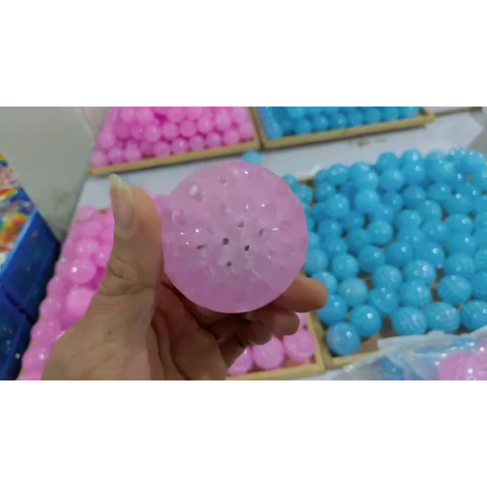 Jucarie Interactiva, Flippy, Minge Saltareata Crystal Ball, cu Banda Elastica, 6 cm, +7 Ani, din Plastic, Roz [3]