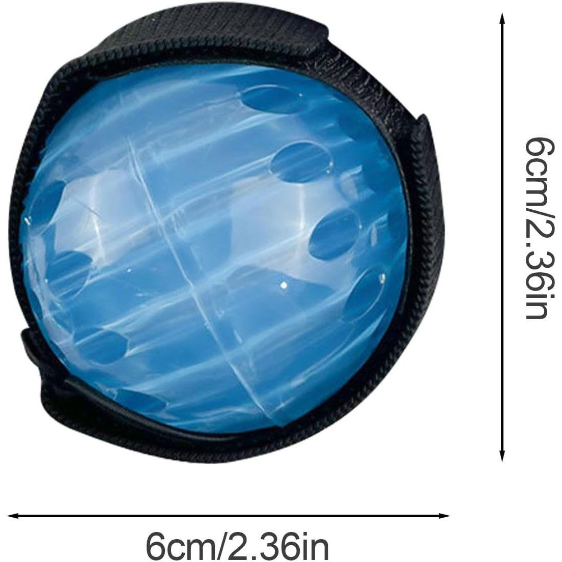 Jucarie Interactiva, Flippy, Minge Saltareata Crystal Ball, cu Banda Elastica, 6 cm, +7 Ani, din Plastic, Albastru [5]