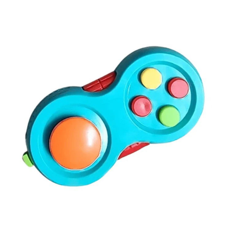 Jucarie Interactiva, Flippy, Model Fidget Pad, Antistres, +3 Ani, Functii Multiple, 5.5 x 3.5 x 11 cm, Albastru [3]