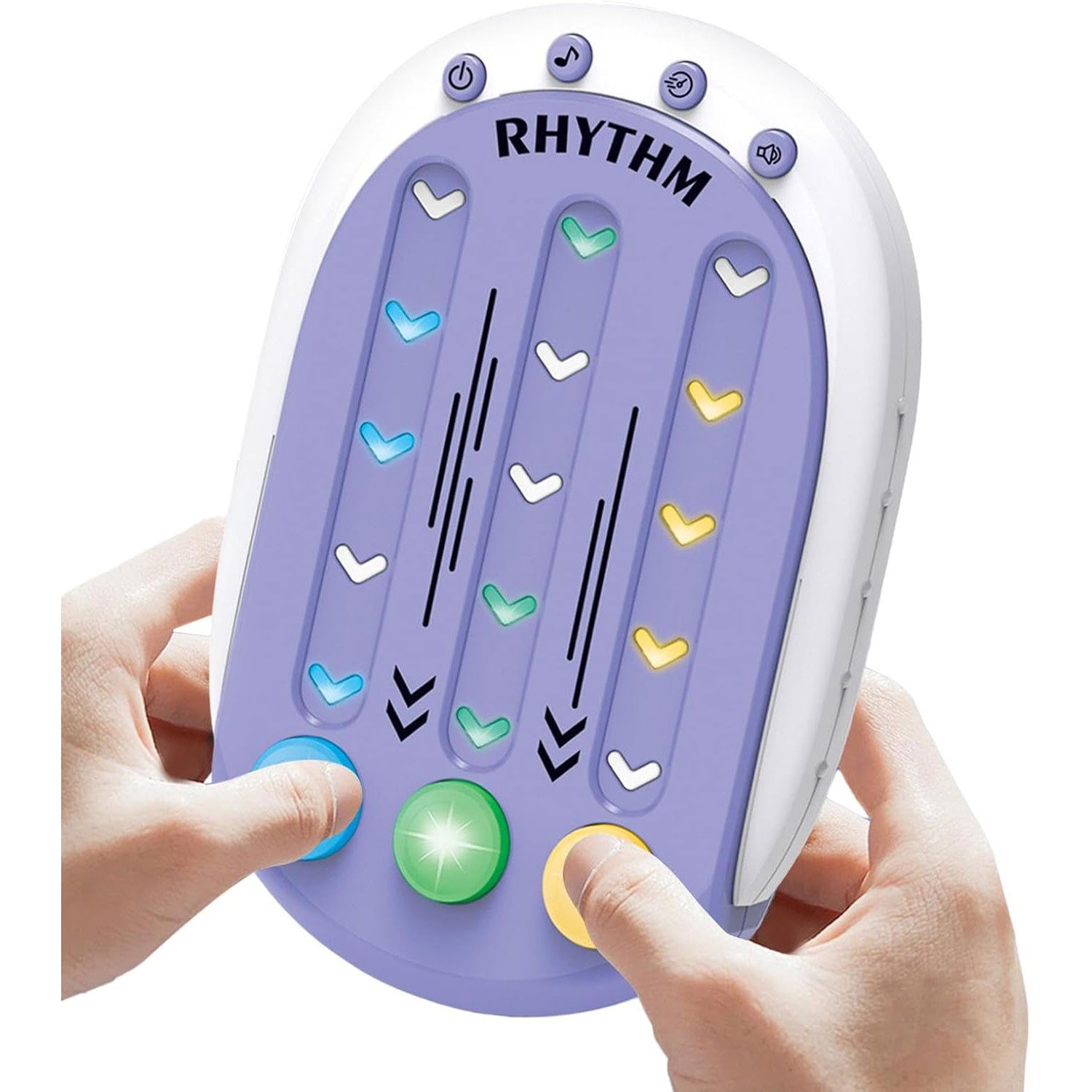 Jucarie Interactiva, Flippy, Tip Jocuri Ritmice, +3 Ani, din ABS, 8 Niveluri de Joc, 9.5 x 2.5 x 13.6 cm, Mov [3]