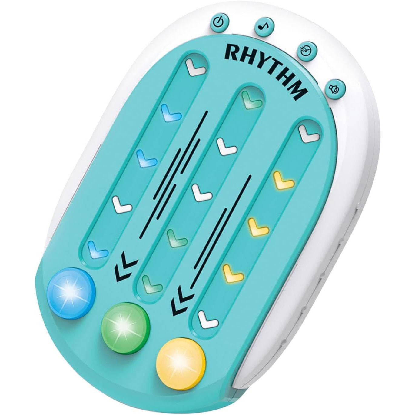 Jucarii interactive - Jucarie Interactiva, Flippy, Tip Jocuri Ritmice, +3 Ani, din ABS, 8 Niveluri de Joc, 9.5 x 2.5 x 13.6 cm, Albastru