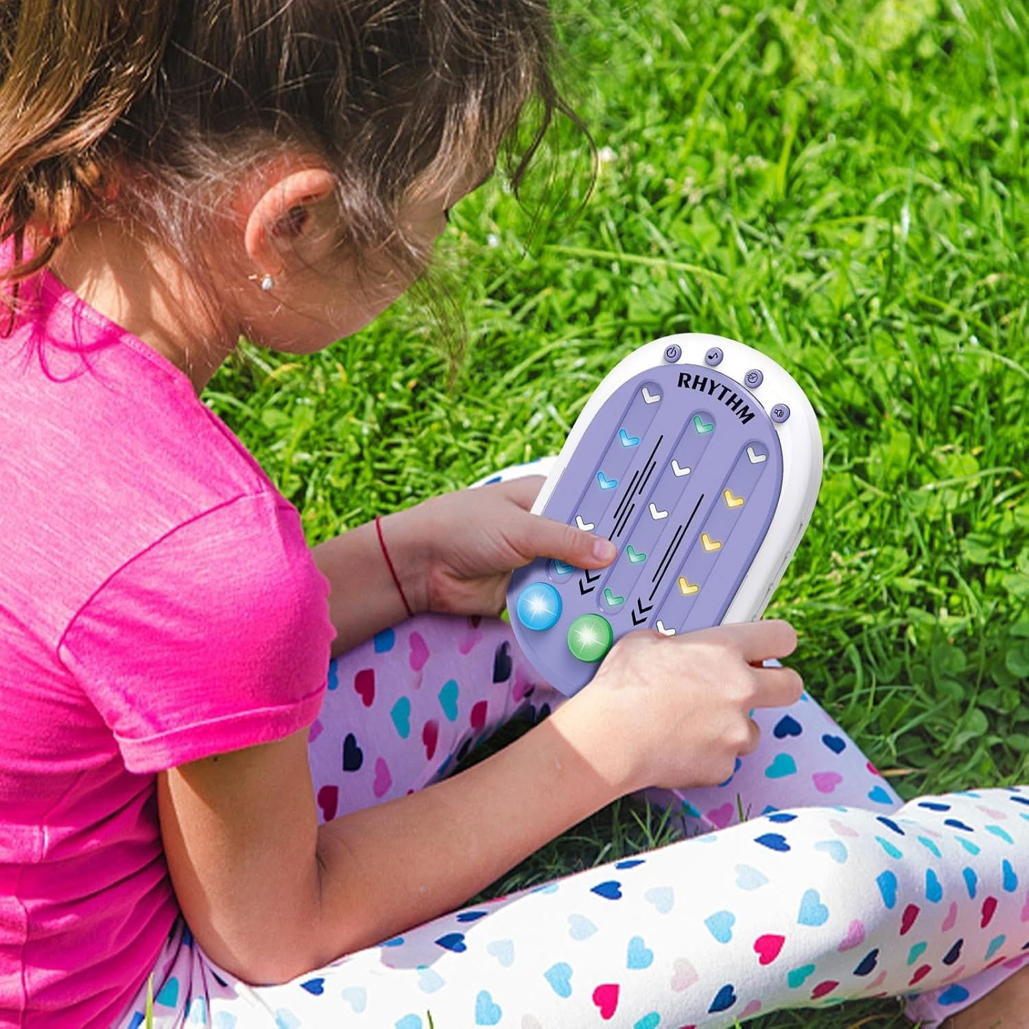 Jucarie Interactiva, Flippy, Tip Jocuri Ritmice, +3 Ani, din ABS, 8 Niveluri de Joc, 9.5 x 2.5 x 13.6 cm, Mov [4]