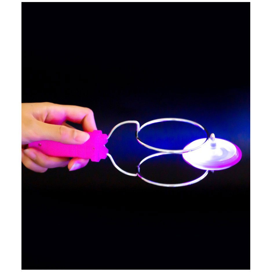 Jucarie Interactiva, Flippy, Titirez Magnetic, cu Led, 19.8 x 5 cm, Roz [6]