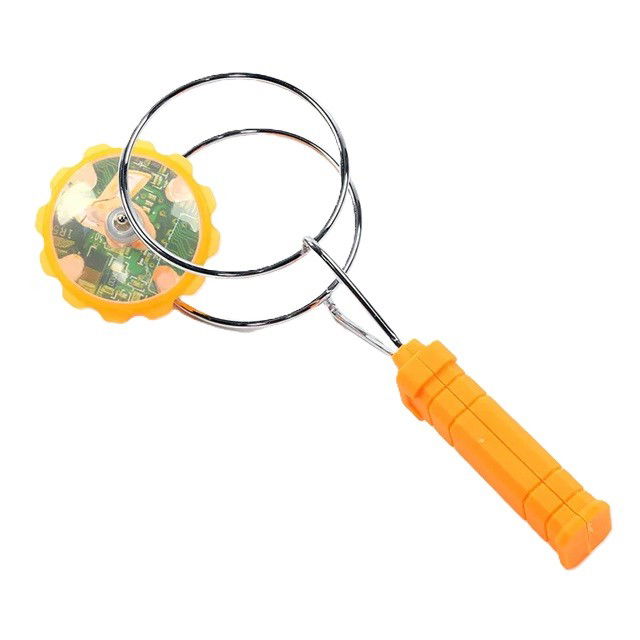 Jucarii interactive - Jucarie Interactiva, Flippy, Titirez Magnetic, cu Led, 19.8 x 5 cm, Portocaliu