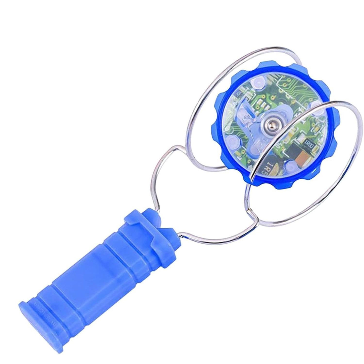 Jucarii interactive - Jucarie Interactiva, Flippy, Titirez Magnetic, cu Led, 19.8 x 5 cm, Albastru