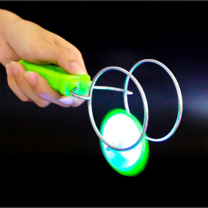 Jucarie Interactiva, Flippy, Titirez Magnetic, cu Led, 19.8 x 5 cm, Verde [4]