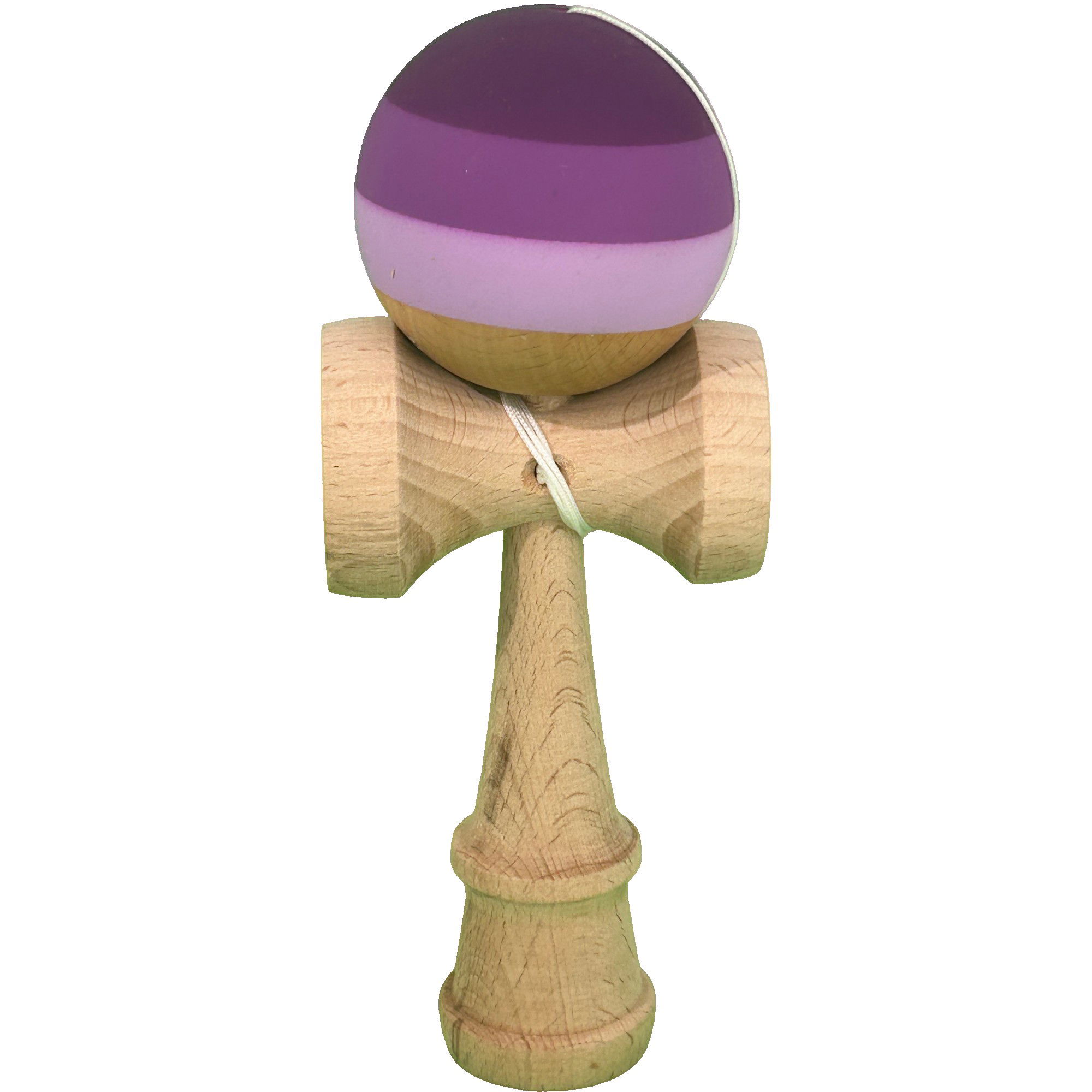 Kendama Rubber Grip - Kendama X Originala, Profesionala, Flippy, din Lemn, 18 cm, Rubber Grip, Purpuriu/Mov/Lila