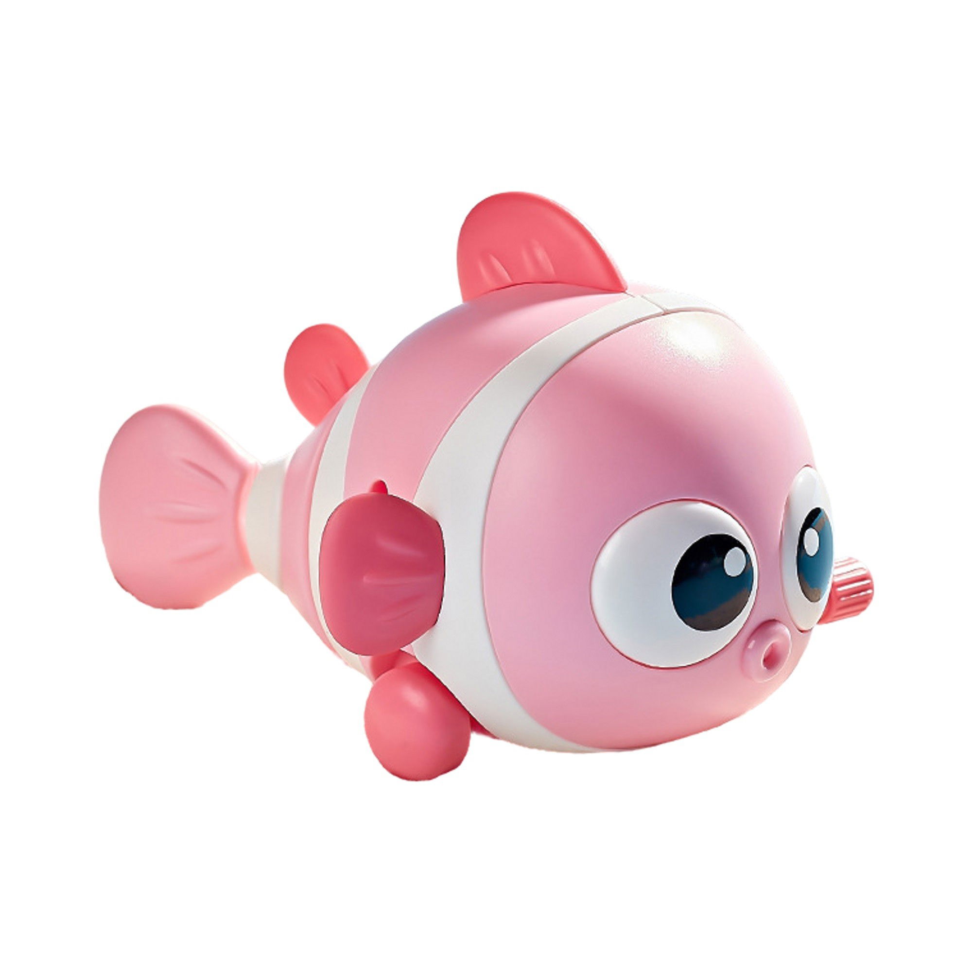 Jucarii Senzoriale, Fidget Toys - Jucarie mecanica pentru copii Flippy, pestisor haios, cu cheita, distractiv, se taraste, se misca, 11 x 9 x 7.5 cm cm, roz