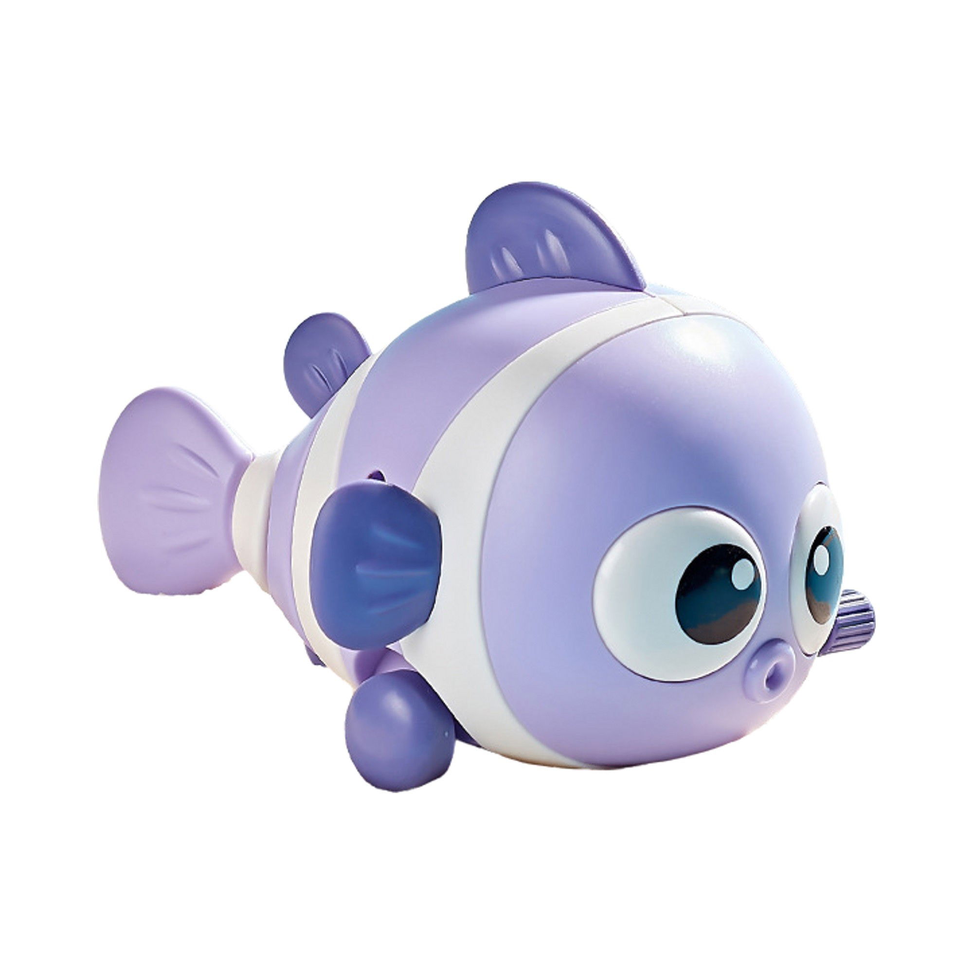 Jucarii Senzoriale, Fidget Toys - Jucarie mecanica pentru copii Flippy, pestisor haios, cu cheita, distractiv, se taraste, se misca, 11 x 9 x 7.5 cm cm, mov