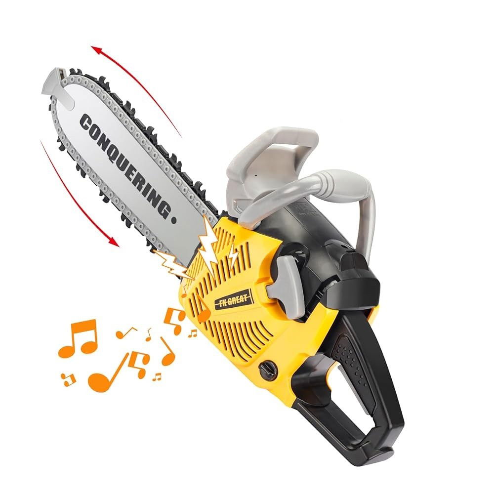 Jucarie Fierastrau Electric pentru Copii, Flippy, cu Sunete și Lumini, Joc de Rol Interactiv, +3 Ani, 43 x 10 x 18.5 cm, Portocaliu [3]