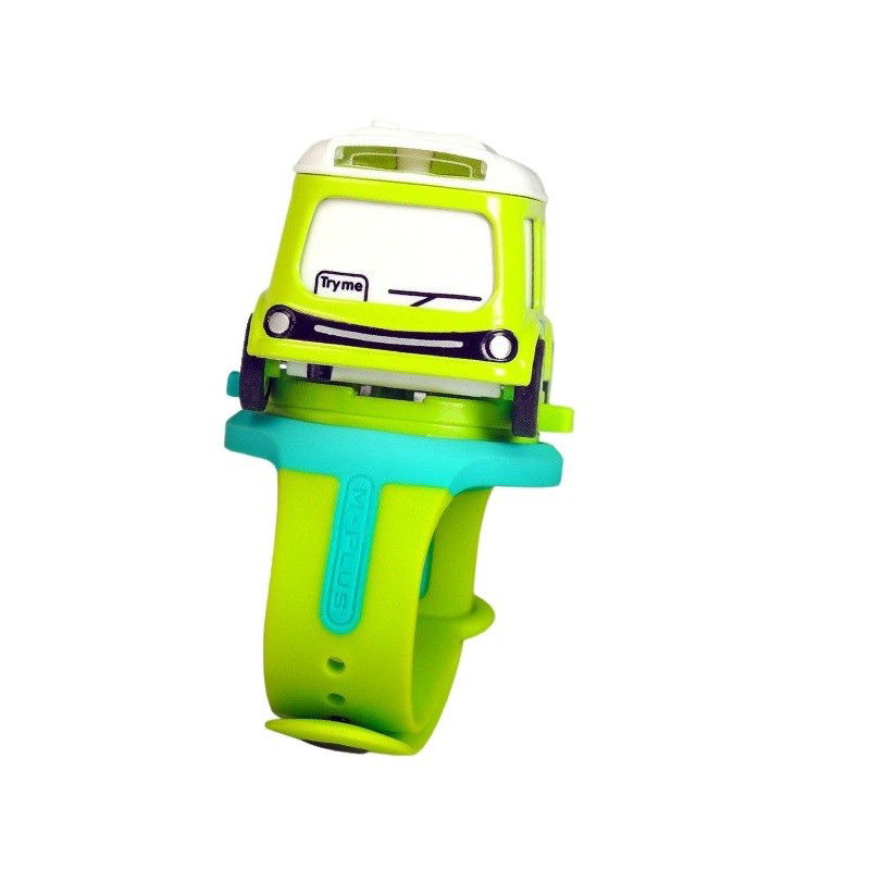 Jucarii Senzoriale, Fidget Toys - Jucarie pentru copii, Flippy, autobuz-ceas, Verde