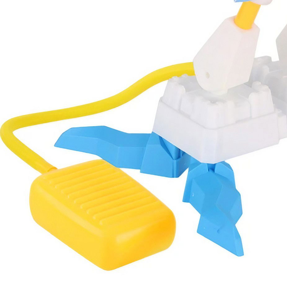 Jucarie pentru Copii, Flippy, Lansator de Rachete cu Piciorul, Doua Lansatoare, 6 Rachete Fara Lumini, 33x25x27 cm, Alb-Albastru [3]