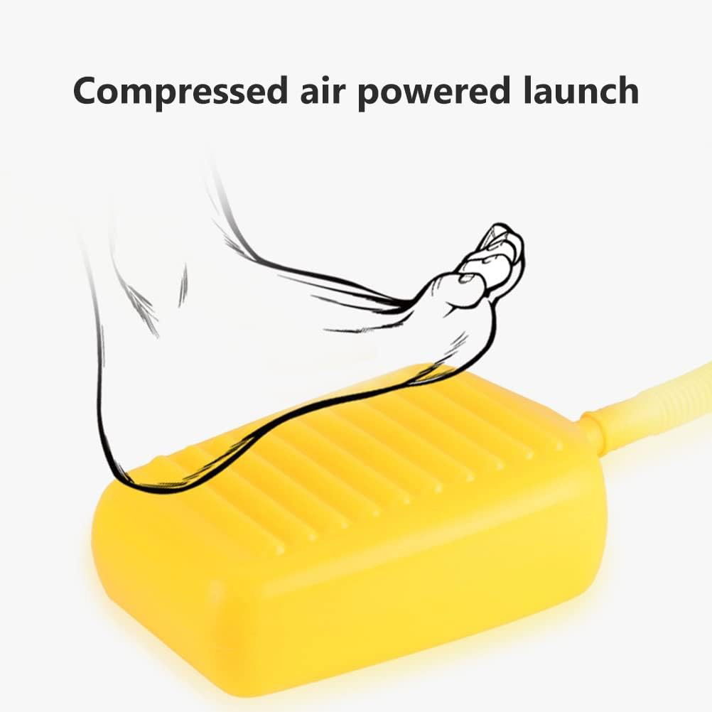 Jucarie pentru Copii, Flippy, Lansator de Rachete cu Piciorul, Un Lansator, 3 Rachete Fara Lumini, 3 Aircrafts, 42x36 cm, Multicolor [6]