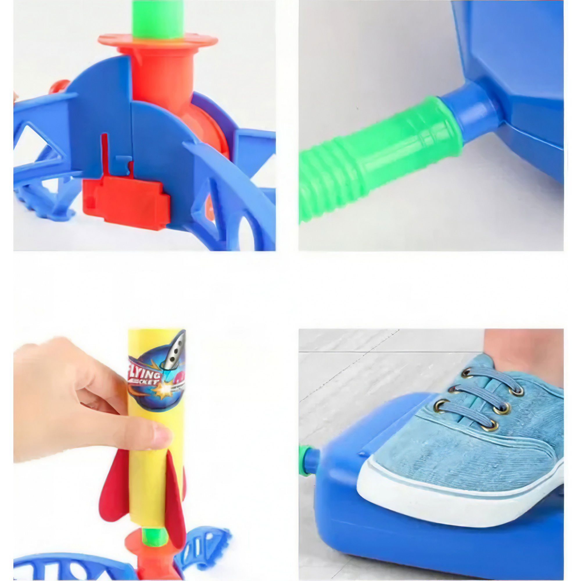 Jucarie pentru copii, Flippy, lansator rachete cu piciorul, 3 rachete fara lumini [3]