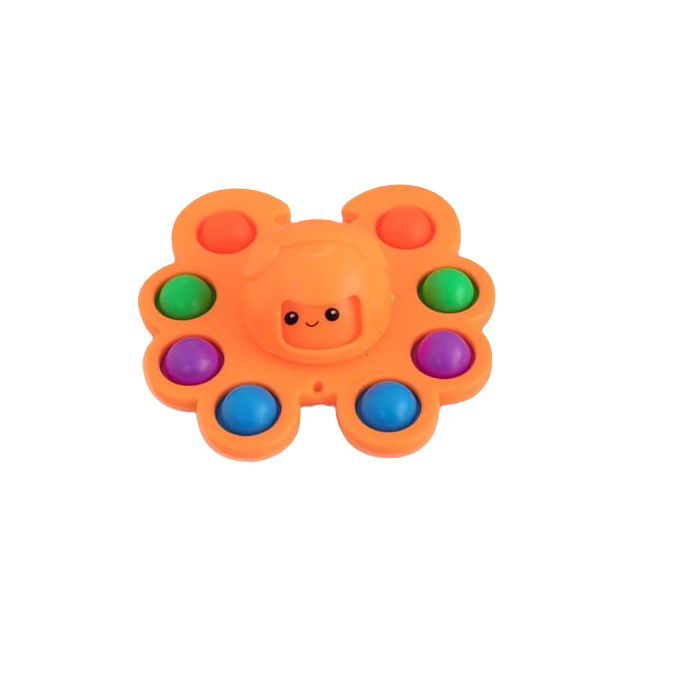Jucarii Senzoriale, Fidget Toys - Jucarie Pop It, Flippy, Fidget Toy, Antistres, Senzoriala, Crab, Portocaliu