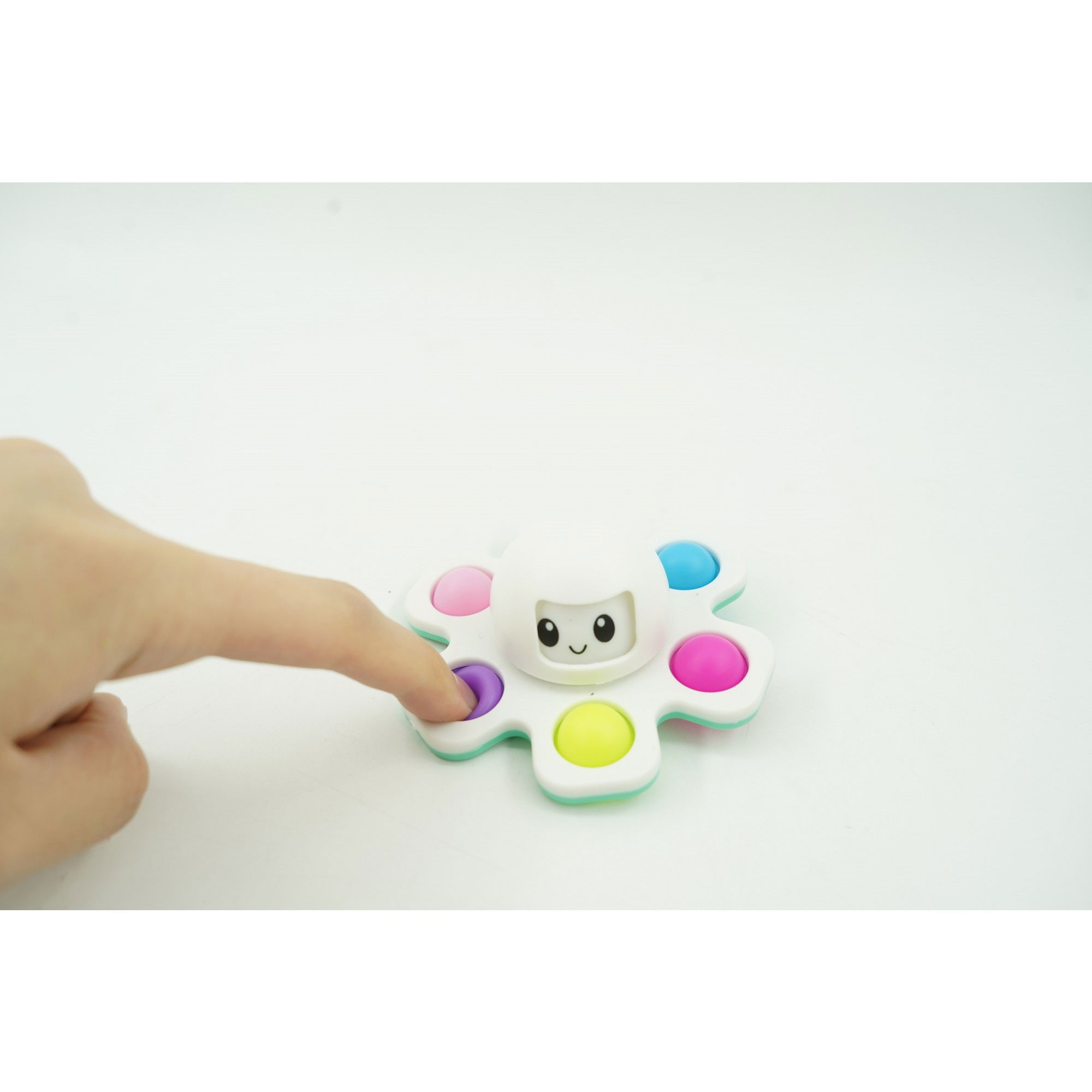 Jucarie Pop It, Flippy, Fidget Toy, antistres, senzoriala,Alb [3]