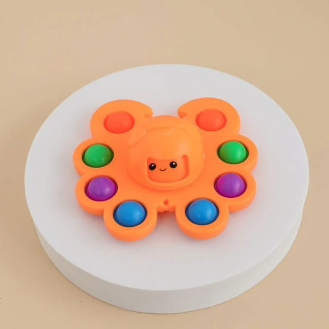 Jucarii Senzoriale, Fidget Toys - Jucarie Pop It, Flippy, Fidget Toy, Antistres, Senzoriala, Crab, Portocaliu