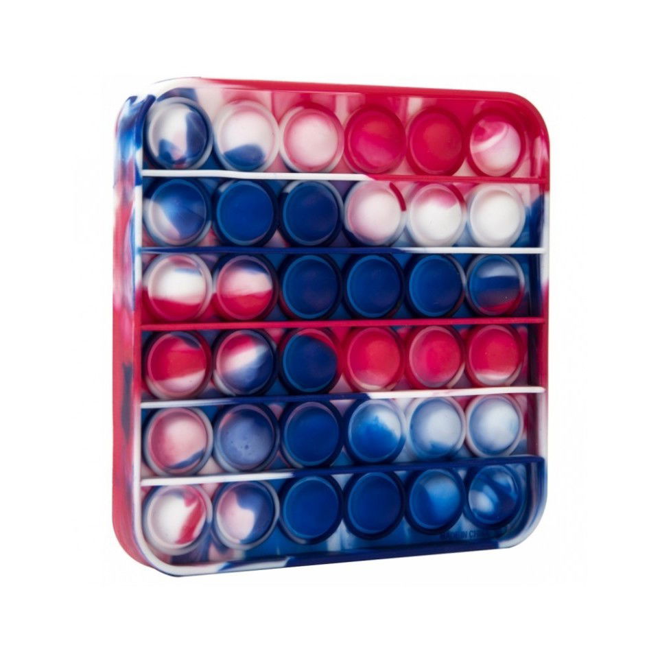 Jucarie Pop it Now &amp;amp; Flip it, Push Bubble Patrat Multicolor Model 5 [7]