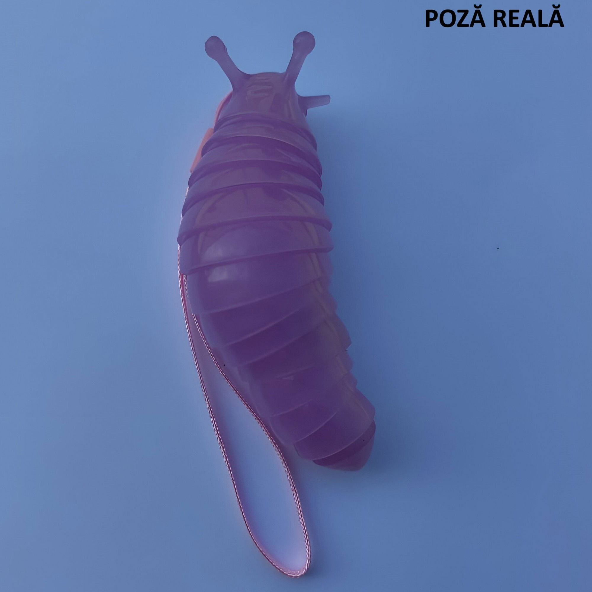 Jucarie Senzoriala Antistres, Flippy, Fidget Toys, Omida Curcubeu, 11 cm, +3 Ani, Mov [4]