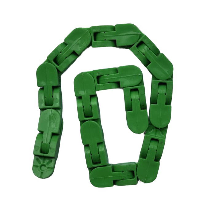 Jucarii - Jucarie Senzoriala Antistres, Flippy, Fidget Toys, Puzzle de Imbinat Tip Sarpe, 24 Piese, +3 Ani, Verde