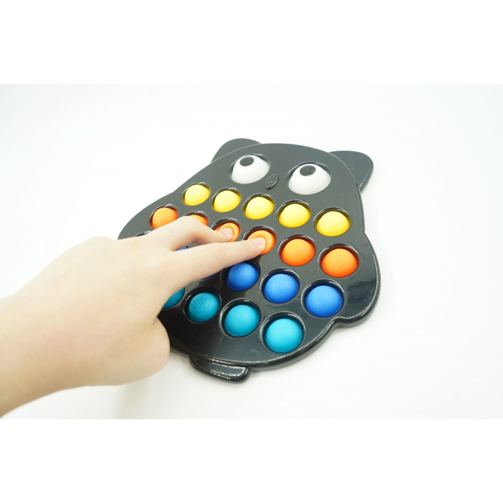 Jucarie senzoriala antistres, Simple Dimple, Bufnita, Multicolor, V2 [5]