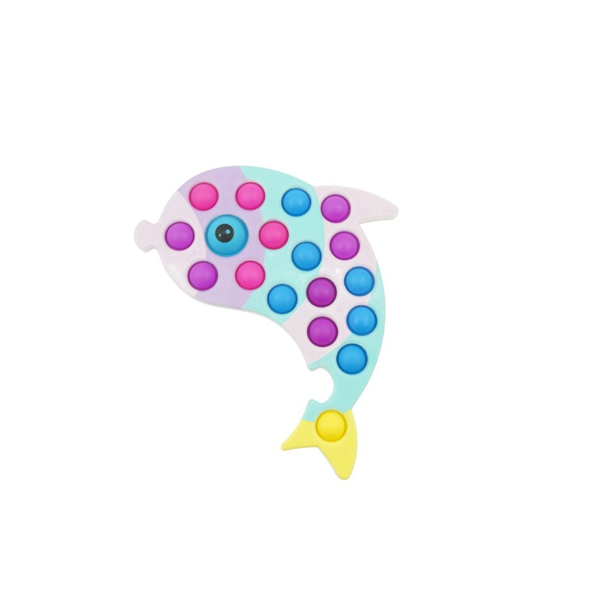 Jucarii Senzoriale, Fidget Toys - Jucarie senzoriala antistres, Simple Dimple, Delfin, Multicolor