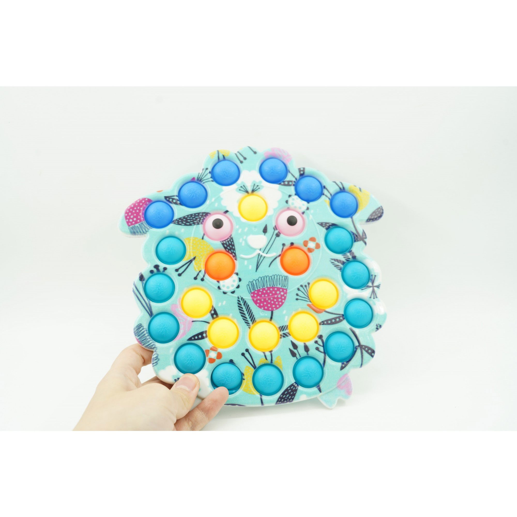 Jucarie senzoriala antistres, Simple Dimple, Oaie, Multicolor, V3 [7]