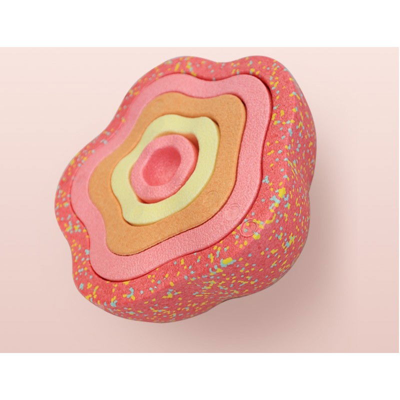 Jucarii interactive - Jucarie Senzoriala de Echilibru, Flippy, Tip Stepping Stones, 5 Piese, din Spuma, pentru Miscare, Sarituri, Prindere, Diametru 28 cm, Model 1, Multicolor