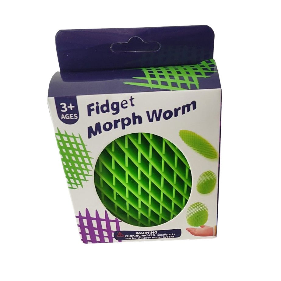 Jucarie Worm Fidget de Decompresie, Flippy, Anti Stres, Dimensiune Compacta 10 cm, Dimensiune Extinsa 24.5 cm, Verde [3]