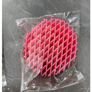 Jucarie Worm Fidget de Decompresie, Flippy, Anti Stres, Dimensiune Compacta 10 cm, Dimensiune Extinsa 24.5 cm, Roz [4]