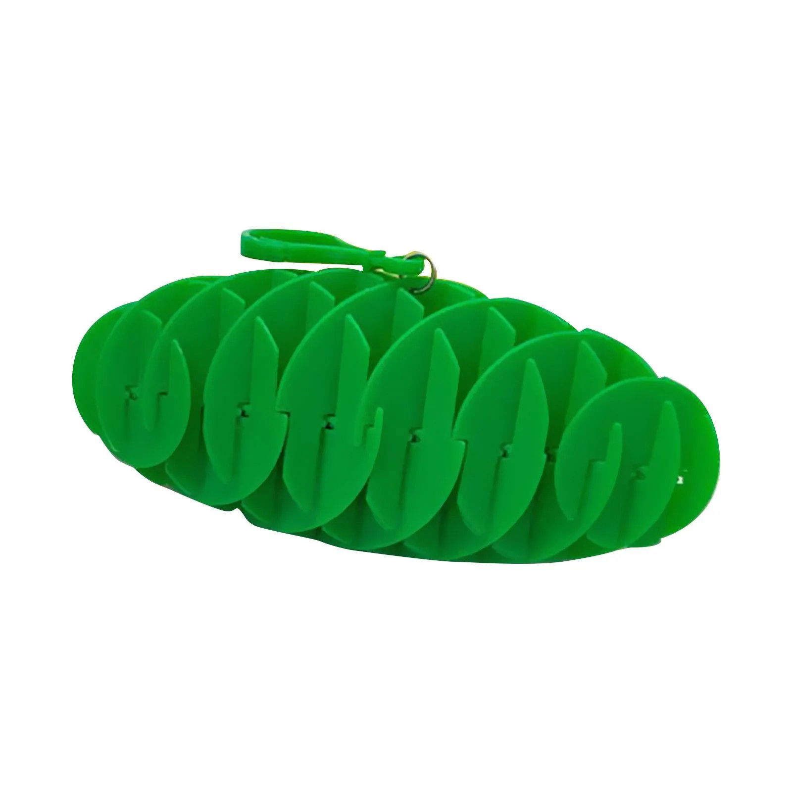 Jucarii - Jucarie Worm Fidget de Decompresie, Flippy, Anti Stres, Dimensiune Compacta 6 cm, Dimensiune Extinsa 15.5 cm, Verde