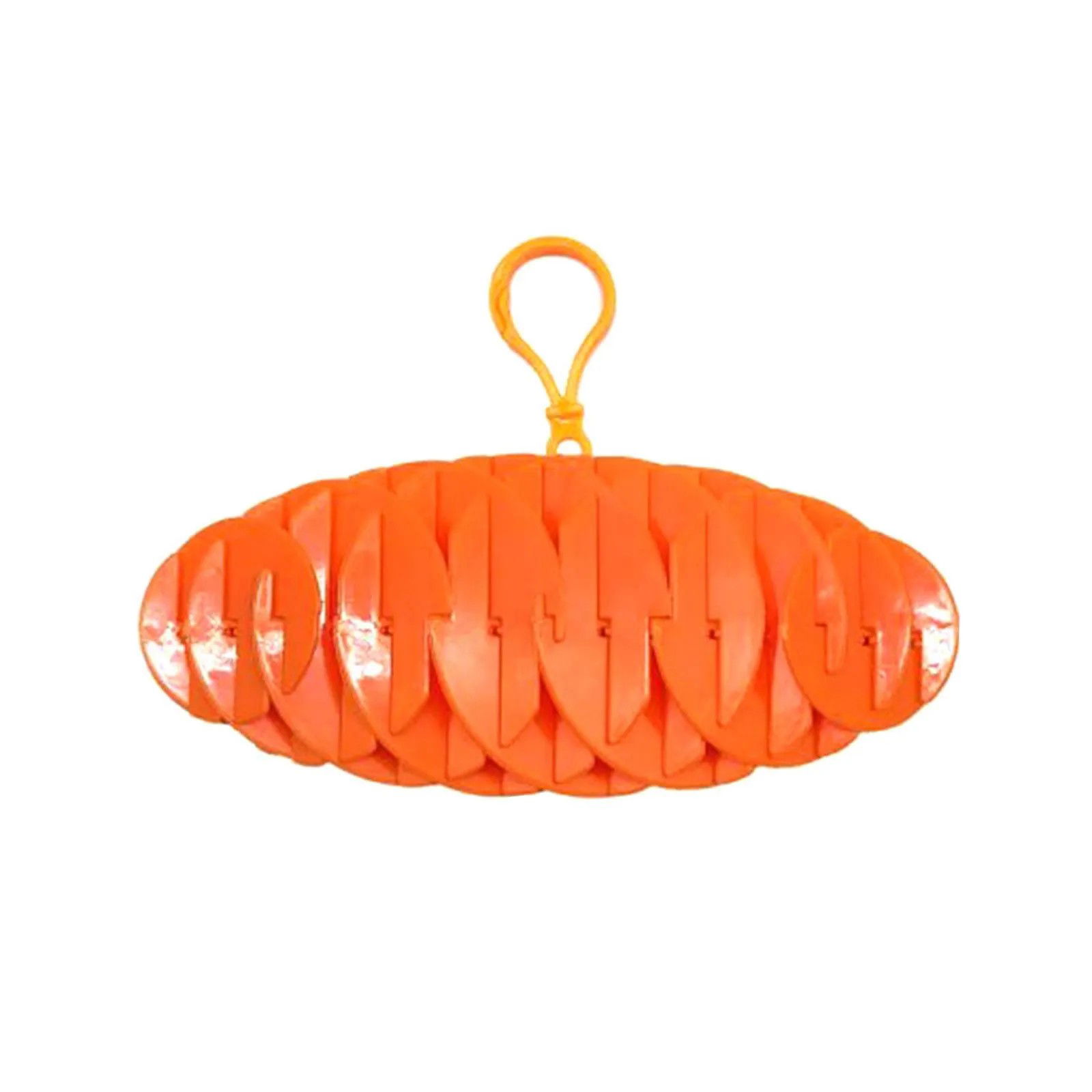 Jucarie Worm Fidget de Decompresie, Flippy, Anti Stres, Dimensiune Compacta 6 cm, Dimensiune Extinsa 15.5 cm, Portocaliu [3]