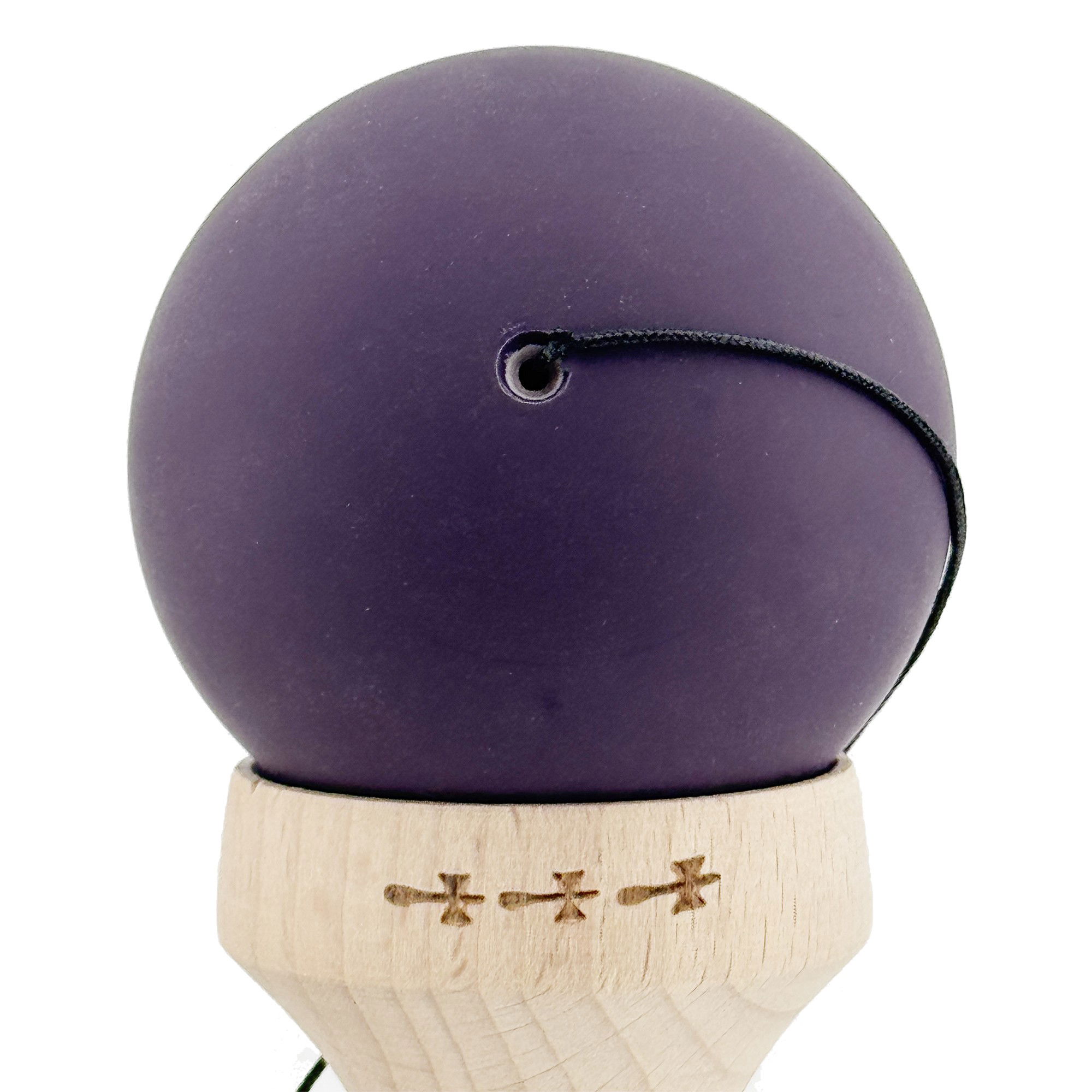 Kendama X Originala, Profesionala, Flippy, Cupe Mari KING SIZE V3, Rubber Grip, Gaura in Baza, Rulment Metalic, din lemn 18 cm, Ata 62/65 cm, Gradient Negru/Albastru deschis [9]