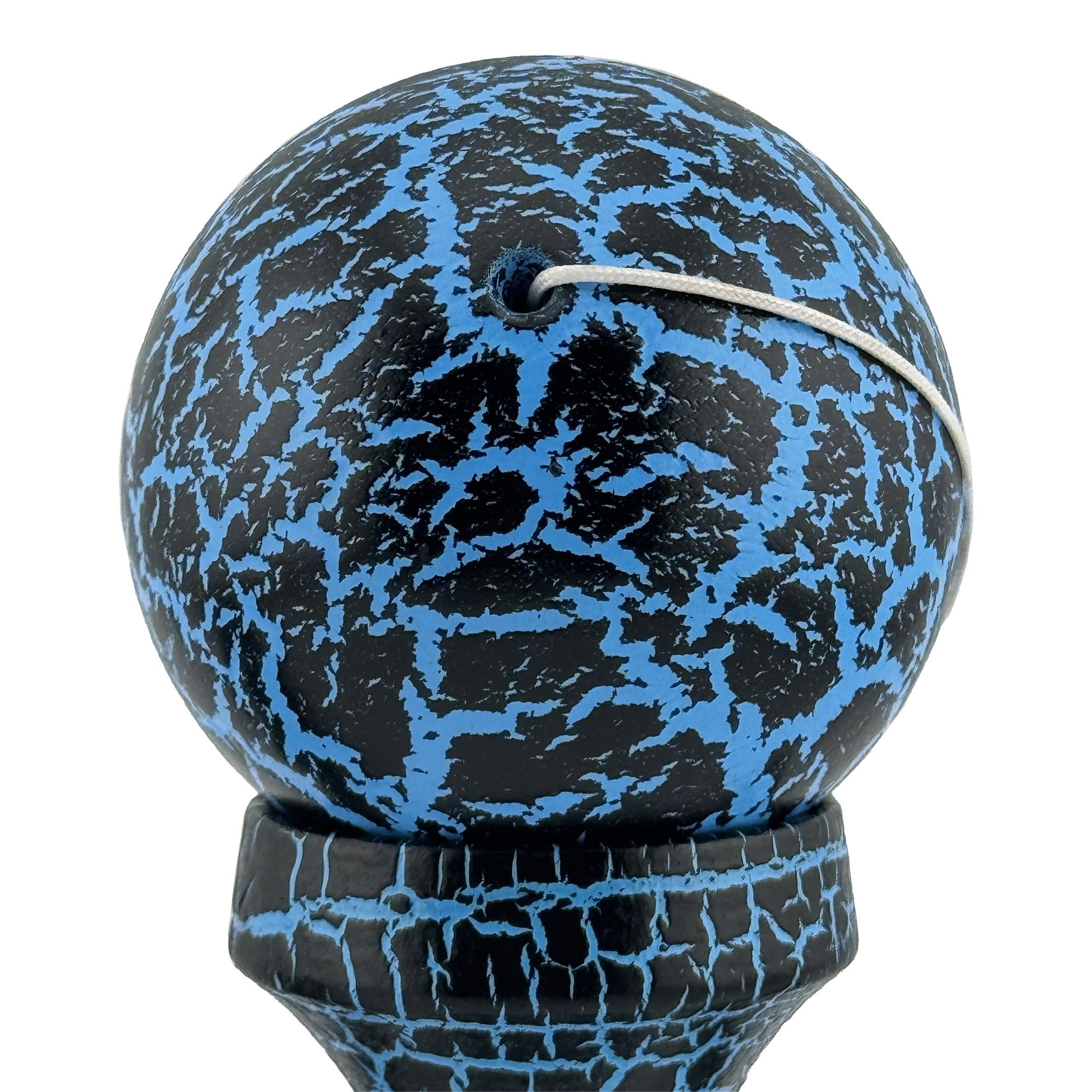 Kendama X Originala, Profesionala, Flippy, Cracked, din Lemn, 18 cm,  Negru, Albastru [9]