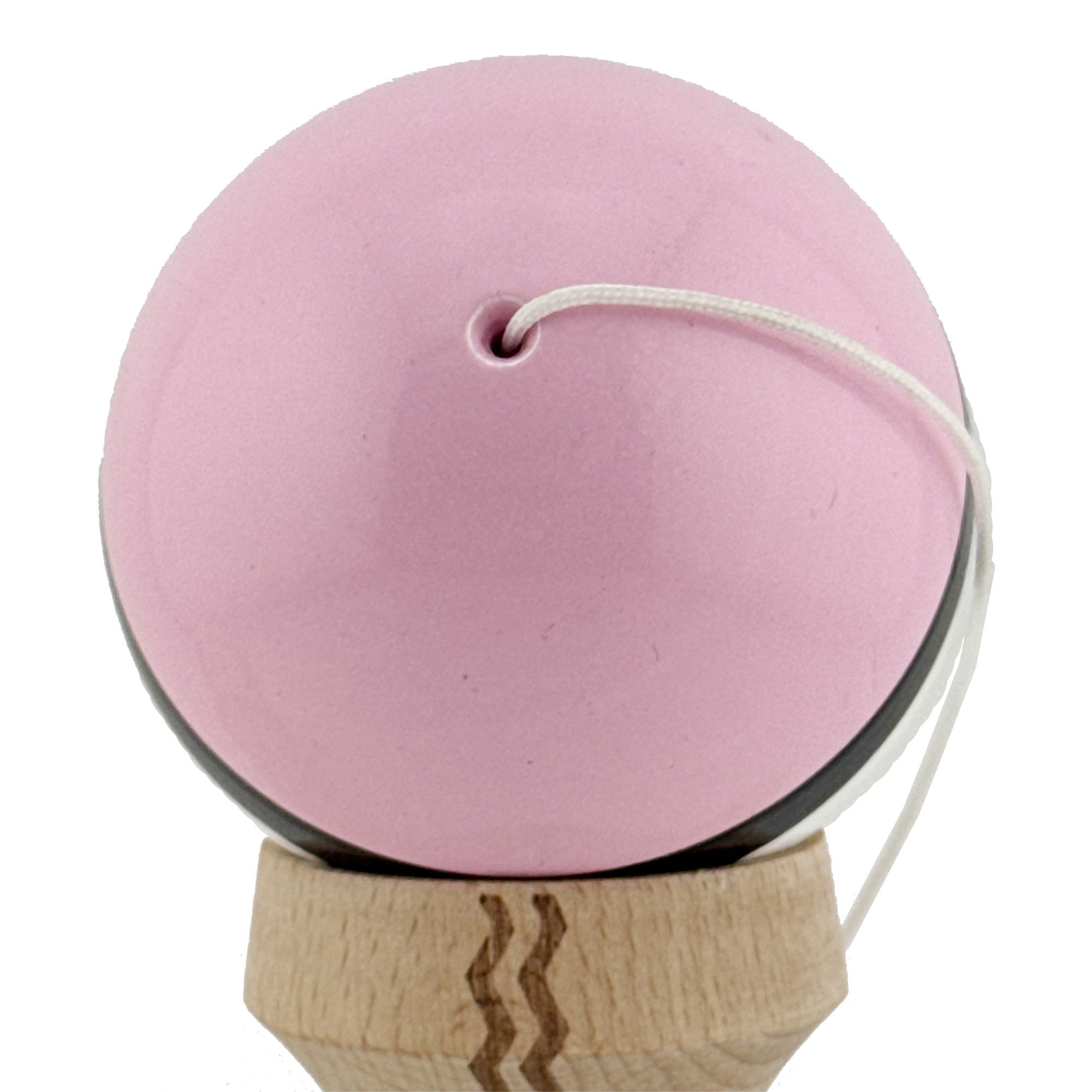 Kendama X Originala, Profesionala, Flippy, din Lemn, Gravata, 18 cm, Super Sticky, Roz/Negru/Alb [8]