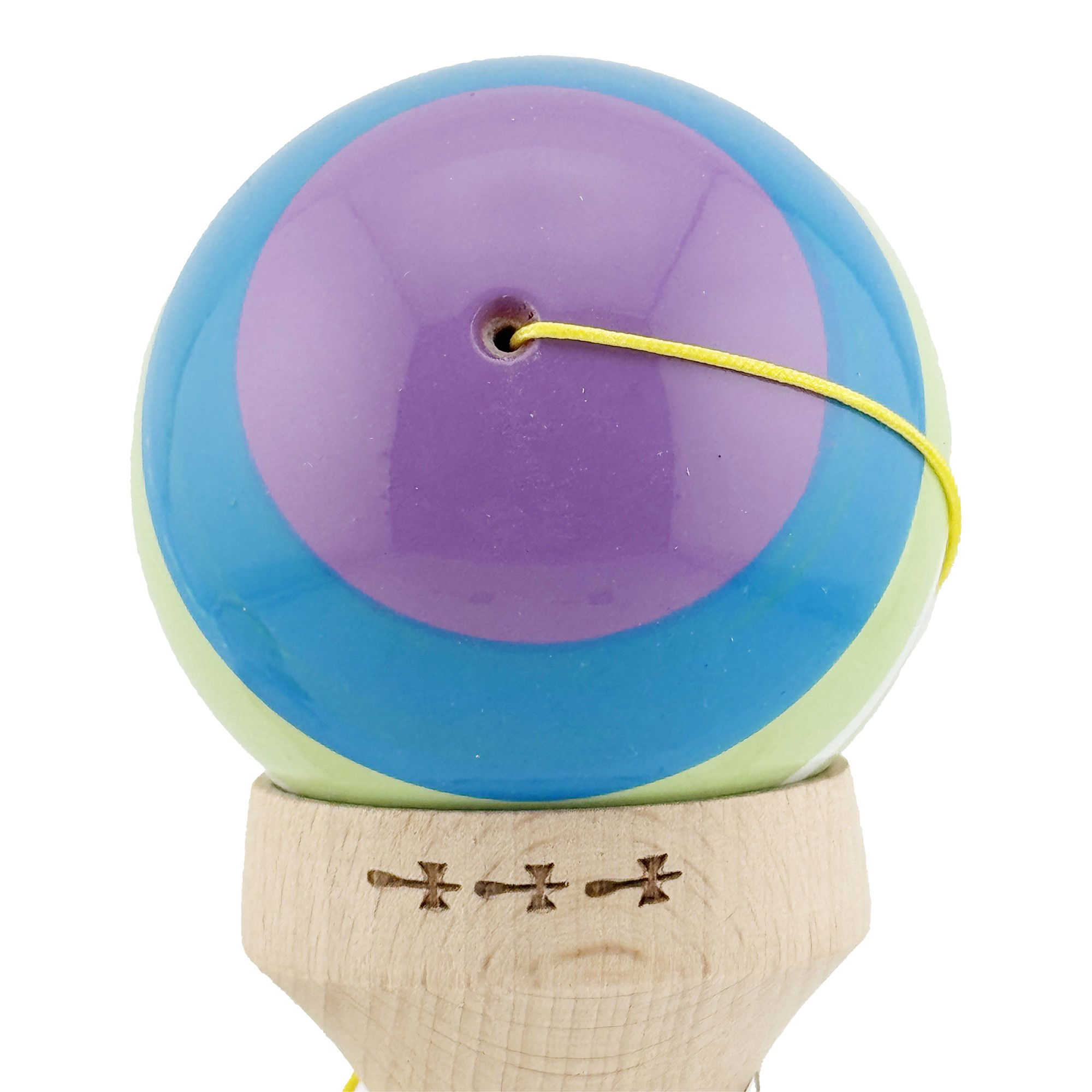 Kendama X Originala, Profesionala, Flippy, Legendary Spectrum, Cupe Mari KING SIZE V3, Super Sticky, Gaura in Baza, Rulment Metalic, din lemn 18 cm, Ata 62/65 cm, Multicolor [9]